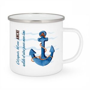 Cet espoir telle une ancre - Tasse Emaillée