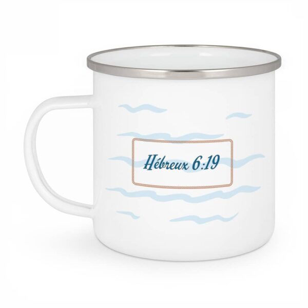 Cet espoir telle une ancre - Tasse Emaillée – Image 2