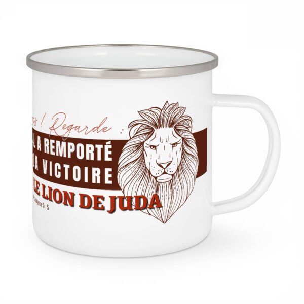 Le lion de Juda - Tasse Emaillée