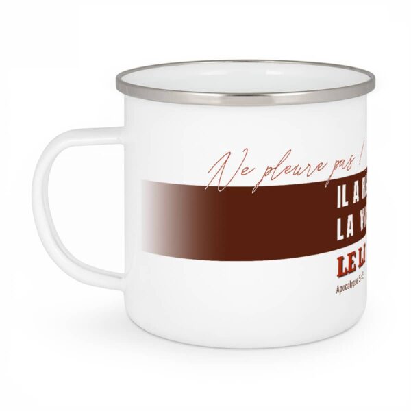 Le lion de Juda - Tasse Emaillée – Image 3