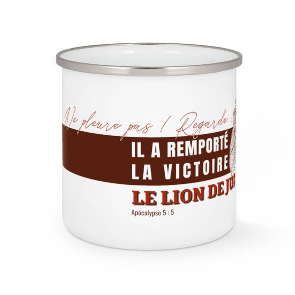 Le lion de Juda - Tasse Emaillée – Image 2